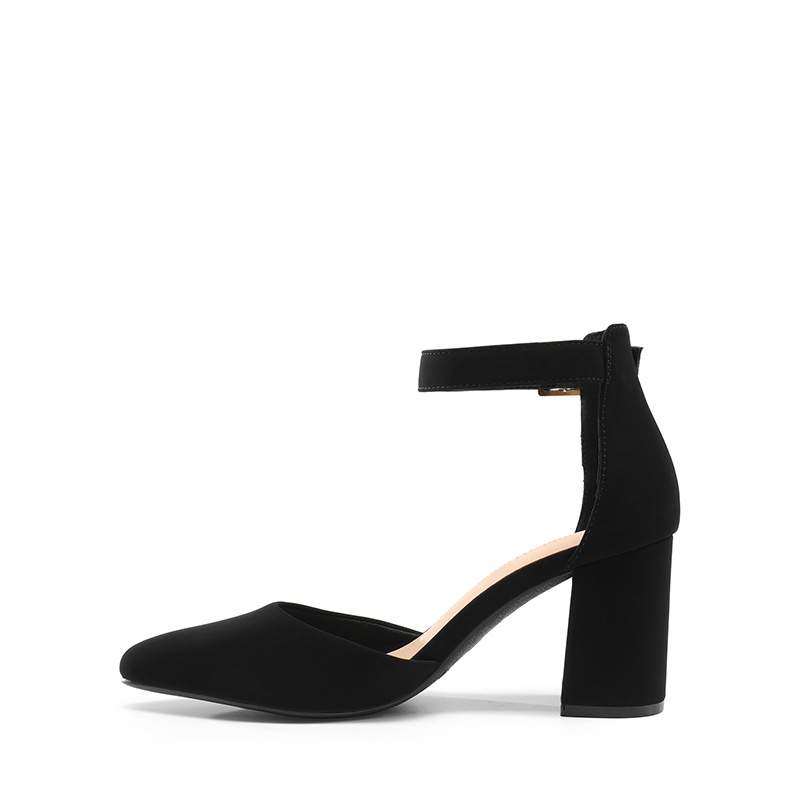 black platform heels